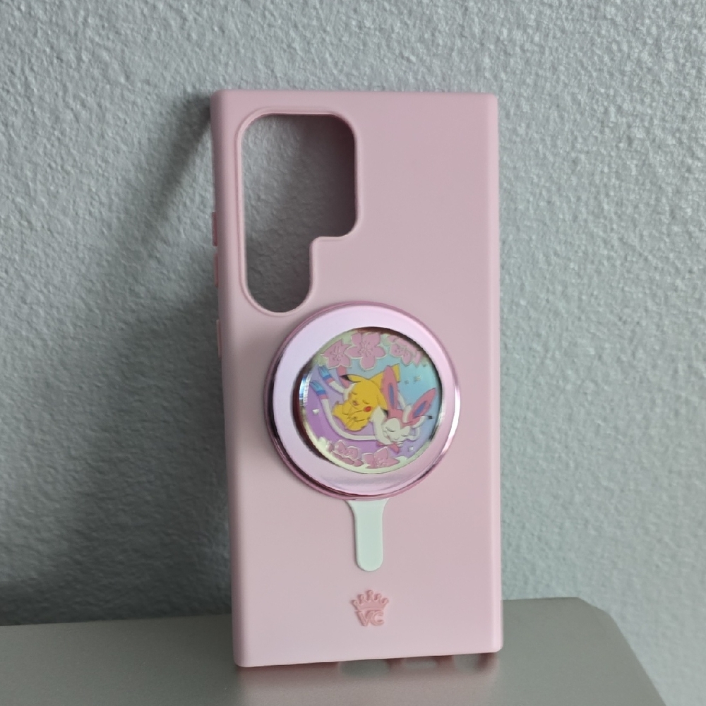 S24 Ultra Pokemon Popsocket Velvet Caviar Case
